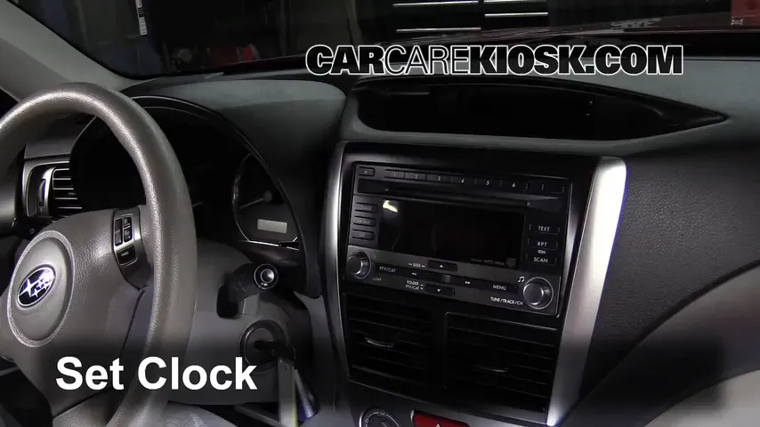2011 Subaru Forester X 2.5L 4 Cyl. Clock